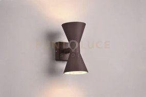 Ardas applique da esterno fusione alluminio ruggine bi-emissione h....