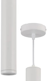 Lampadario a sospensione con filo PORTER 1xGU10/8W/230V bianco