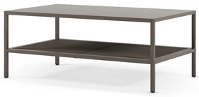 Tavolino da salotto grigio in metallo 60x100 cm Fayna – Marckeric