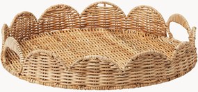 Vassoio decorativo in rattan fatto a mano Round