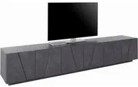 Mobile Porta Tv 6 ante Moderno 243,6x44,2x46cm - PULSE Colore: ardesia