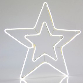 Stella Natalizia LED Neon Flex DOPPIA ILLUMINAZIONE 58x56cm IP44 Colore Bianco Caldo 2700 - 3000 °K