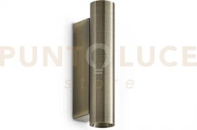 Look led round applique d.3cm 9w on-off 900 lm 3000 k ottone 15cm