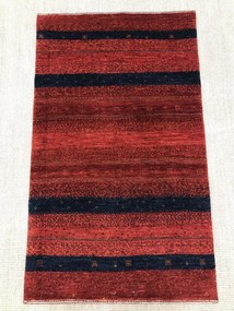 Loribaft Tappeto 80 x 130 Rosso (Iran) Annodato A Mano