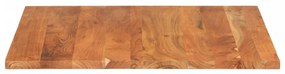 Piano per tavolo 80x80x3,8 cm quadrato legno massello di acacia