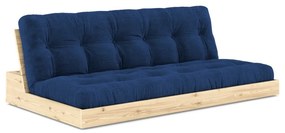 Divano letto in velluto a coste blu 196 cm Base - Karup Design