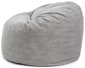 Pouf a sacco per bambini viola con rivestimento in velluto a coste Om 85 – SLOWDOWN