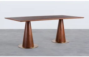 Tavolo da Pranzo Rettangolare in Noce (205x100 cm) Era Noce americano - The Masie