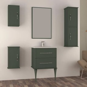 Piedini 2 pz per mobile da bagno (componibile) Tiffany verde opaco H 35 cm