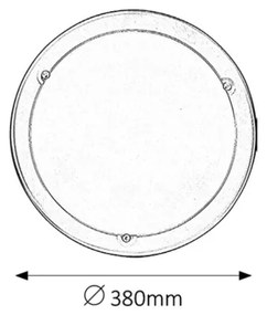 Rabalux 5151 - Plafoniera UFO 2xE27/60W/230V