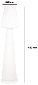 Piantana Illuminabile 165cm E27 Colore Bianco