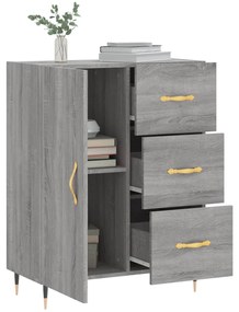 Credenza grigio sonoma 69,5x34x90 cm in legno multistrato