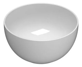 Globo T-Edge Lavabo 30 Cm Tondo Da Appoggio In Ceramica Bianco Lucido