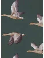 Gänse Tapete Elysian Geese von Sanderson - Amsterdam Green