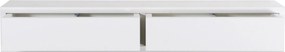 Mensola da Parete con 2 Cassetti 88,2x13,4x20 cm in Fibra di Legno Domino Bianco...