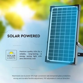 Faro solare LED 30W 6,4V 4000K con sensore
