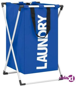 vidaXL Portabiancheria Blu