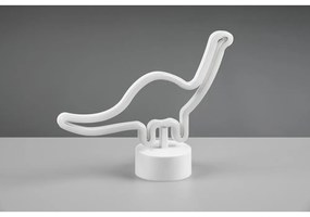 Lampada da tavolo a LED bianca (altezza 20 cm) Bronto - Reality