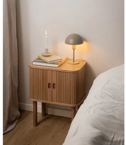 Comodino in rovere decorato in colore naturale Langley - Actona