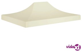 vidaXL Tetto per Tendone per Feste 4,5x3 m Crema 270 g/m²