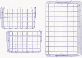 Set di 3 cestini in metallo Mustard Made