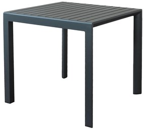 ALBEN - tavolo con struttura in alluminio 80 x 80
