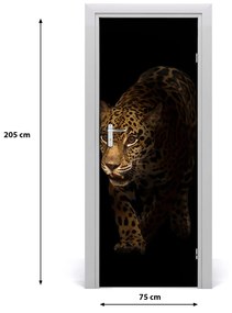 Adesivo per porta Giaguaro 75x205 cm