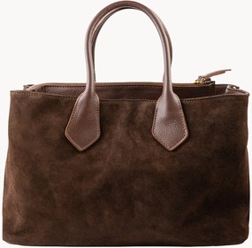 Borsa in pelle scamosciata fatta a mano Milia