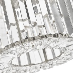 Plafoniera da soffitto VETRO, 1xE27/15W/230V, Ø 24,5 cm, cromo opaco