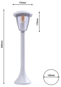 Lampada da esterno FOX 1xE27/40W/230V IP44 bianco