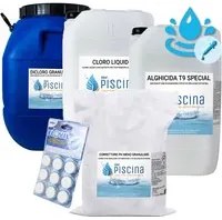 Kit Cloro Control Per Mantenimento Acqua Piscina Con Flocculante In Pastiglie - Da 100 A 200 Mc