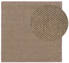 benuta Pure Tappeto sisal Greta Grigio 200x200 cm - Tappeto design moderno soggiorno