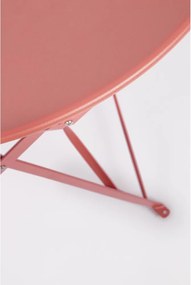 Set da pranzo da giardino color terracotta in acciaio per 2 persone Austin – Bizzotto