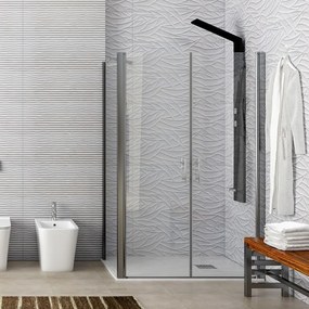 Box doccia angolare 70x150 cm apertura saloon KS2800-SSN - KAMALU