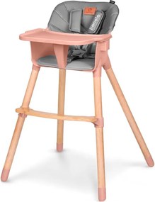 Lionelo - Sedia da pranzo per bambini 2 in 1 KOEN Pink Rose