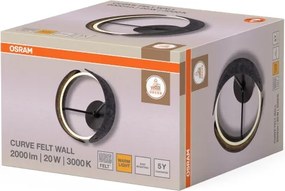 Osram - Applique LED DECOR CURVE LED/20W/230V grigio