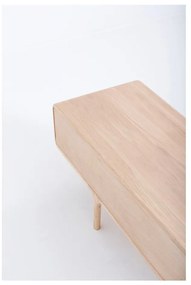 Cassettiera TV in rovere massiccio con 3 cassetti Fawn - Gazzda