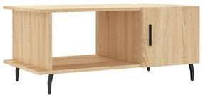 Tavolino da salotto rovere sonoma 90x50x40 cm legno multistrato