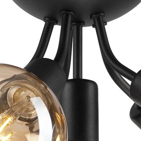 Plafoniera senza paralume nera Viggo – LAMKUR