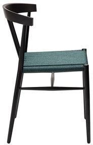 Sedia da pranzo nero-turchese Sava - DAN-FORM Denmark