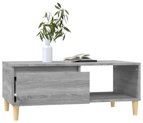 Tavolino salotto grigio sonoma 90x50x36,5 cm legno multistrato