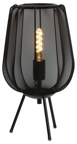 Lampada da tavolo nera (altezza 45 cm) Plumeria - Light &amp; Living