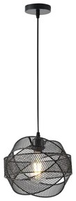 Lampadario a sospensione con filo 1xE27/40W/230V nero