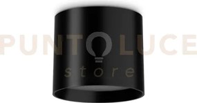 Spike tondo faretto led 3000k 10w  1100 lm ip20 nero