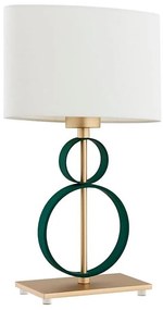 Argon 8317 - Lampada da tavolo PERSEO 1xE27/15W/230V 42 cm crema/verde