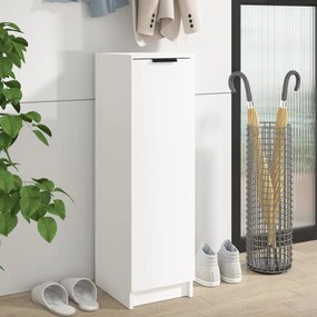 Scarpiera Bianca 30x35x100 Cm İn Legno Multistrato /