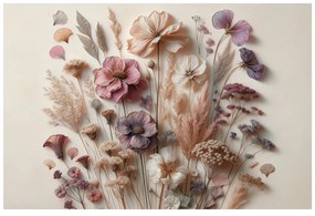 Quadro su tela – Fiori vintage su sfondo chiaro