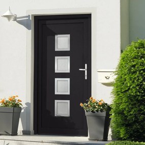 Porta Ingresso Antracite 98x190 Cm İn Pvc /