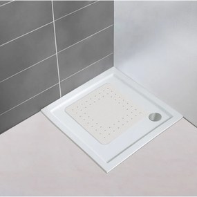 Tappeto da bagno antiscivolo bianco, 54 x 54 cm Mirasol - Wenko