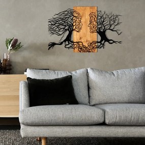 Decorazione murale in legno e metallo 92x58 cm Tutku - Wallity